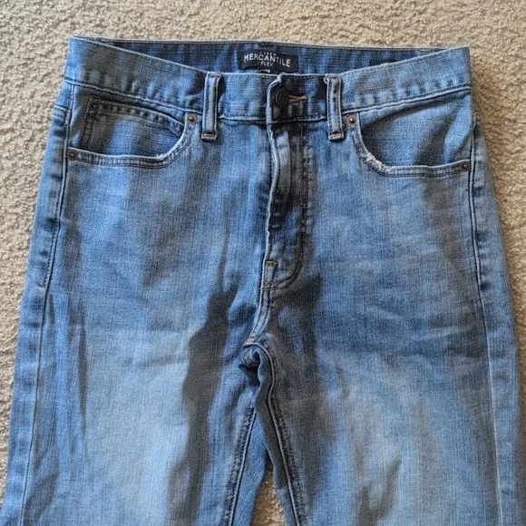 J.Crew Mechantile Straight Leg Denim Jeans size 28 W 32 L - Picture 5 of 7